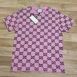 GUCCI MEN ITALY COTTON PINK SHIRT LARGE